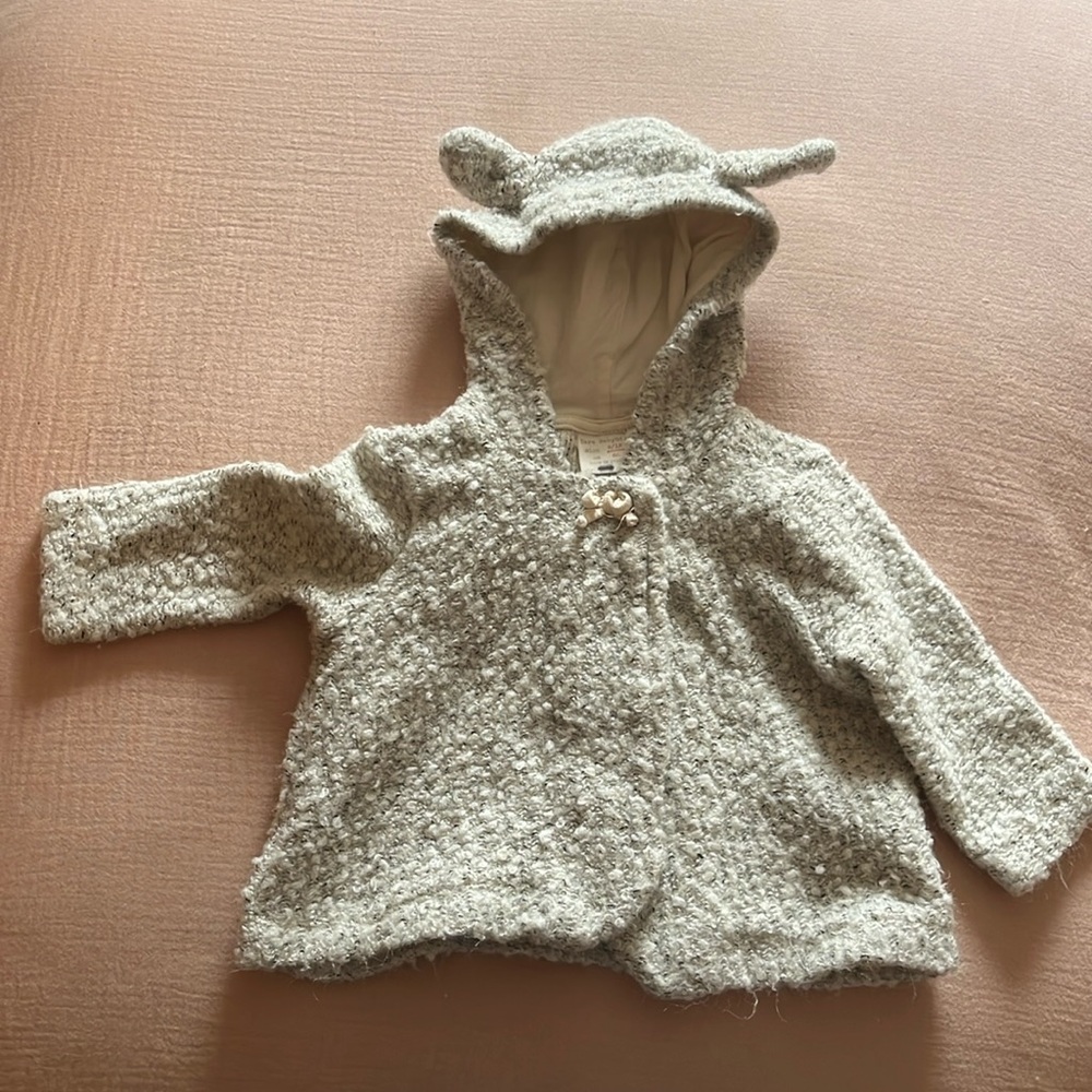Zara baby girl sweater coat